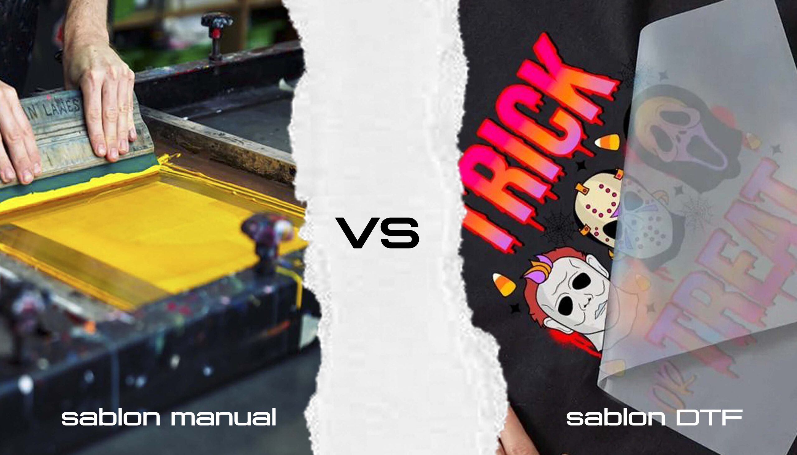 Sablon manual vs DTF